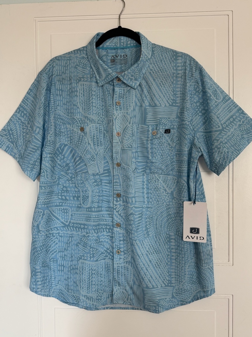 Avid Gear Men's Baja Performance Short Sleeve Mens button down